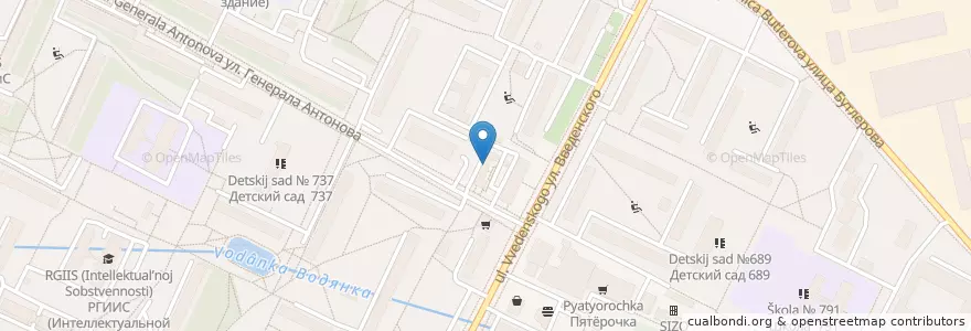 Mapa de ubicacion de Детский травмотологический пункт en Russia, Central Federal District, Moscow, South-Western Administrative Okrug, Konkovo District.