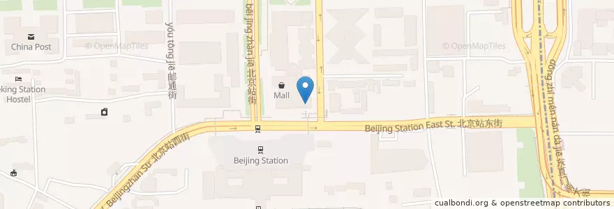 Mapa de ubicacion de KFC en China, Pequim, Hebei, 东城区.