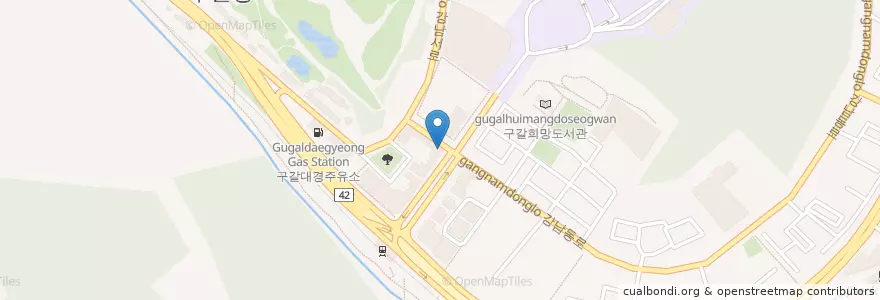 Mapa de ubicacion de 맥도날드 강남대점 en Korea Selatan, Gyeonggi, 용인시, 기흥구.