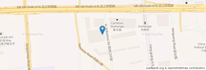 Mapa de ubicacion de 新华国际影城（大钟寺店） en China, Beijing, Hebei, 海淀区.