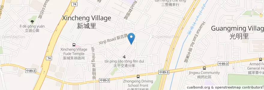 Mapa de ubicacion de 廣豐藥局 en Taiwan, Taichung, Distretto Di Taiping.