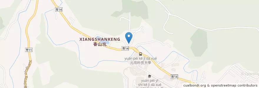 Mapa de ubicacion de pizza en 타이완, 타이완성, 신주시, 香山區.