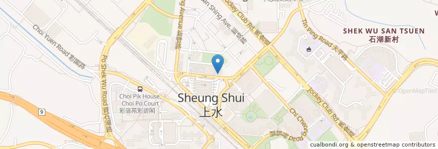 Mapa de ubicacion de 榮發粥麵小菜王 en 中国, 香港 Hong Kong, 广东省, 新界 New Territories, 北區 North District.