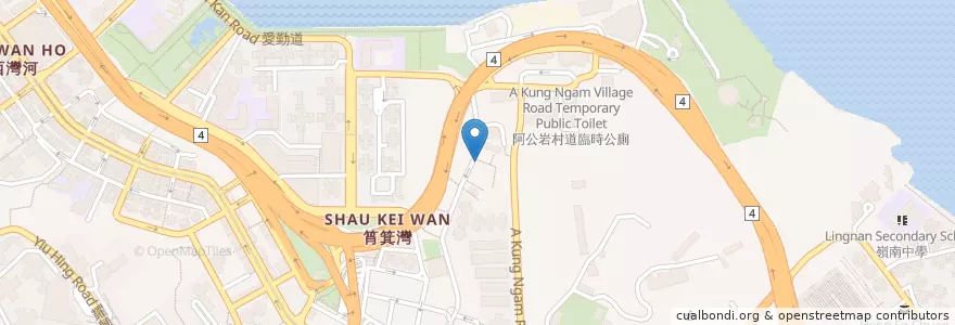 Mapa de ubicacion de Double K Kitchen en Cina, Guangdong, Hong Kong, Hong Kong, Nuovi Territori, 東區 Eastern District.
