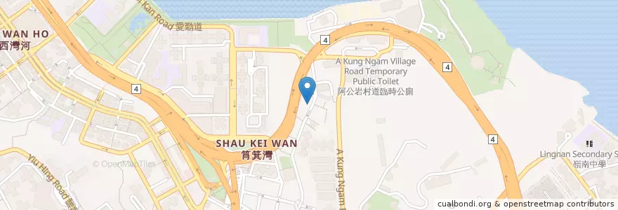 Mapa de ubicacion de 粥棧小廚 en Cina, Guangdong, Hong Kong, Hong Kong, Nuovi Territori, 東區 Eastern District.