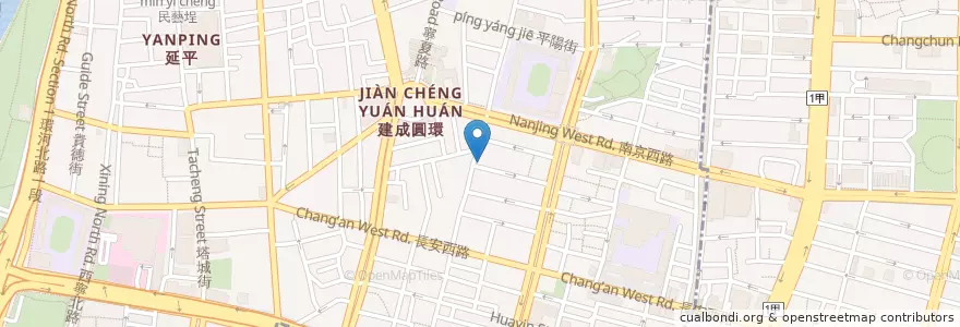 Mapa de ubicacion de 玉山商業銀行 en 타이완, 신베이 시, 타이베이시, 다퉁 구.