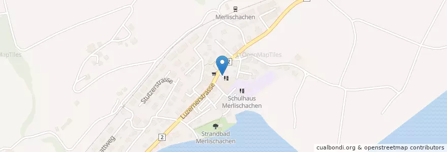 Mapa de ubicacion de Offener Bücherschrank en Suiza, Schwyz, Küssnacht, Küssnacht (Sz).