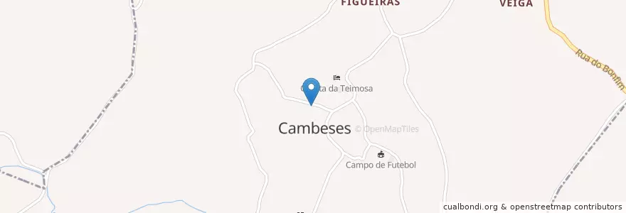 Mapa de ubicacion de Cambeses en Португалия, Северный, Alto Minho, Viana Do Castelo, Monção, Cambeses.