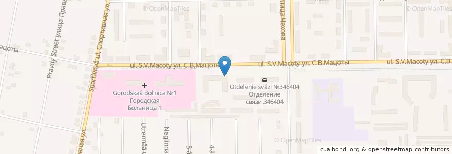 Mapa de ubicacion de Норма en 俄罗斯/俄羅斯, 南部联邦管区, 罗斯托夫州, Городской Округ Новочеркасск.