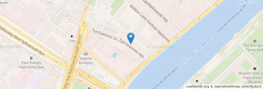 Mapa de ubicacion de Царские конюшни en Rusia, Центральный Федеральный Округ, Москва, Центральный Административный Округ, Район Хамовники.