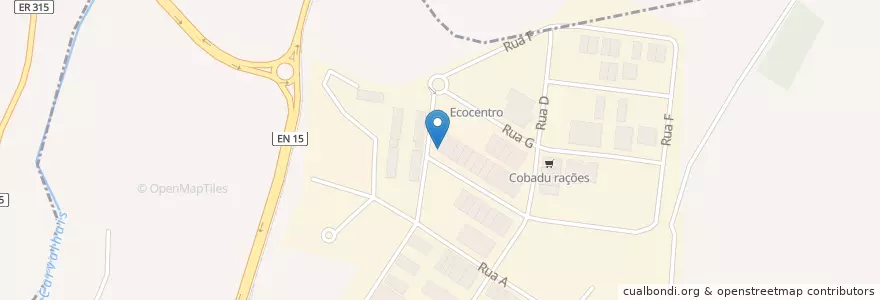 Mapa de ubicacion de Centro de Inspecções Automóveis en 葡萄牙, 北部大區, Bragança, Terras De Trás-Os-Montes, Mirandela.