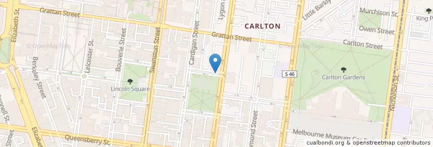 Mapa de ubicacion de Public Toilets en Australien, Victoria, City Of Melbourne.