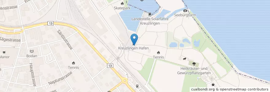 Mapa de ubicacion de Mini-Golf en 스위스, Thurgau, Bezirk Kreuzlingen, Kreuzlingen.