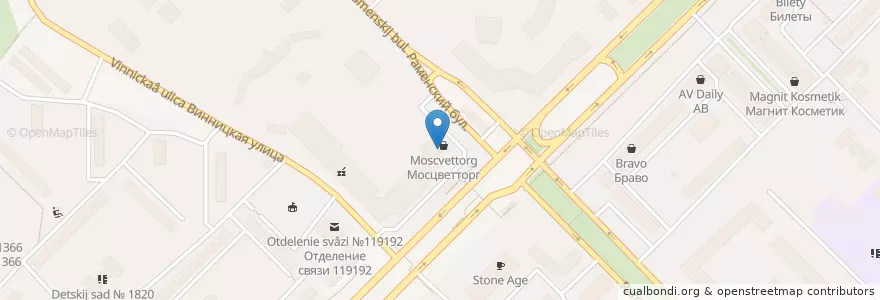 Mapa de ubicacion de Хуан Ди en Russia, Distretto Federale Centrale, Москва, Западный Административный Округ, Район Раменки.