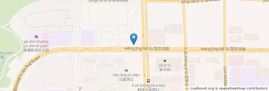 Mapa de ubicacion de ThineCare Pharmacy en China, Beijing, Hebei, Chaoyang District.