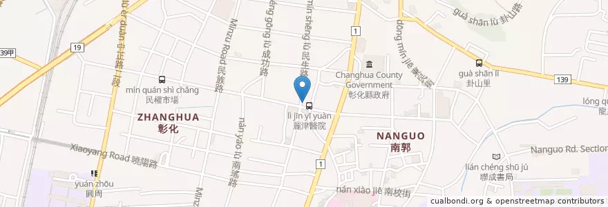 Mapa de ubicacion de 好樂迪KTV en Taiwan, 臺灣省, Condado De Changhua, 彰化市.