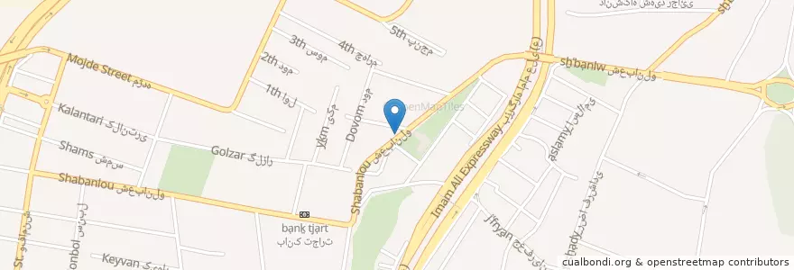 Mapa de ubicacion de رستوران اصیل en ایران, استان تهران, شهرستان تهران, تهران, بخش مرکزی شهرستان تهران.