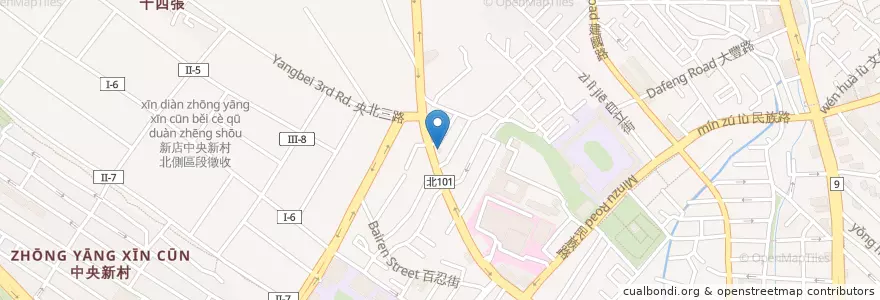 Mapa de ubicacion de 阿蘭姐薑母鴨 en Taïwan, Nouveau Taipei, Xindian.