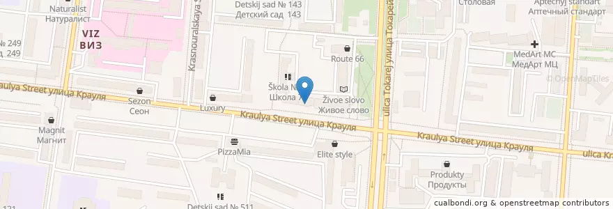 Mapa de ubicacion de ВУЗ-банк en Russie, District Fédéral De L'Oural, Oblast De Sverdlovsk, Городской Округ Екатеринбург.