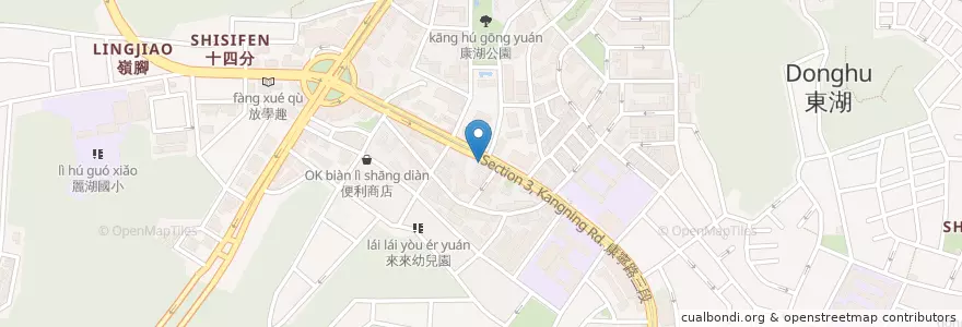 Mapa de ubicacion de 八方雲集 en Taiwan, Nuova Taipei, Taipei, Distretto Di Neihu.