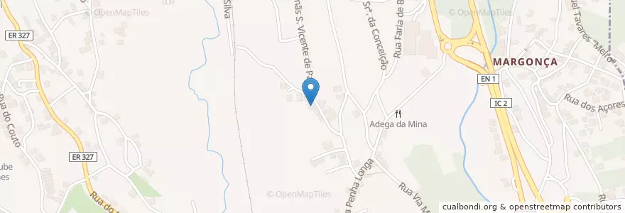 Mapa de ubicacion de Café Nicola en 葡萄牙, Aveiro, 北部大區, Área Metropolitana Do Porto, Oliveira De Azeméis, Vila De Cucujães.