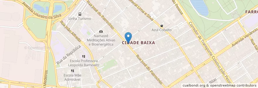 Mapa de ubicacion de Oculto en Brasilien, Süden, Rio Grande Do Sul, Região Metropolitana De Porto Alegre, Região Geográfica Intermediária De Porto Alegre, Região Geográfica Imediata De Porto Alegre, Porto Alegre.