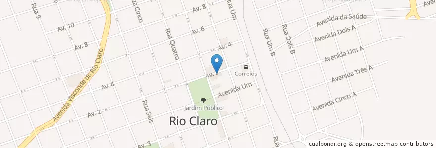 Mapa de ubicacion de Rio Café en Бразилия, Юго-Восточный Регион, Сан-Паулу, Região Geográfica Intermediária De Campinas, Região Imediata De Rio Claro, Rio Claro.