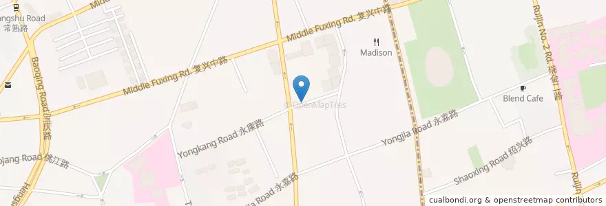 Mapa de ubicacion de Tap House en Chine, Shanghai, District De Xuhui.
