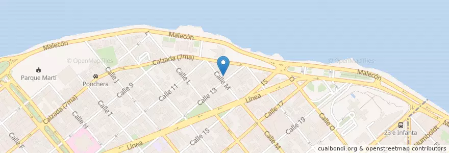 Mapa de ubicacion de El Burrito en 쿠바, La Habana.