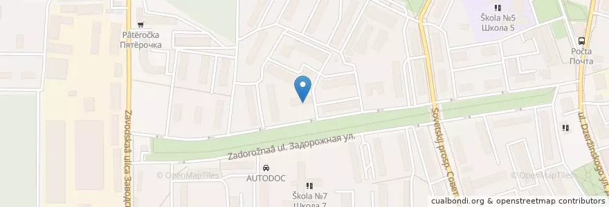 Mapa de ubicacion de Музыкальная школа en Rusia, Distrito Federal Central, Óblast De Moscú, Городской Округ Ивантеевка.