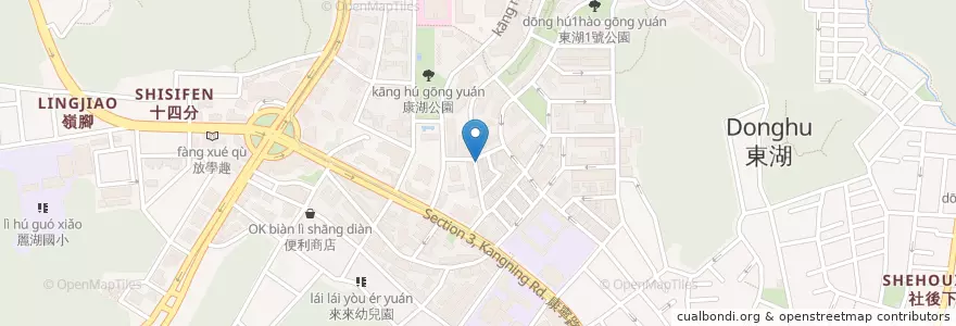 Mapa de ubicacion de 全多麥鮮作早餐 en تایوان, 新北市, تایپه, 內湖區.