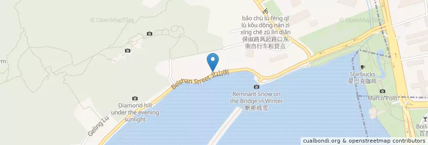 Mapa de ubicacion de C.straits cafe en China, Zhejiang, Hangzhou City, Xihu District, 北山街道.