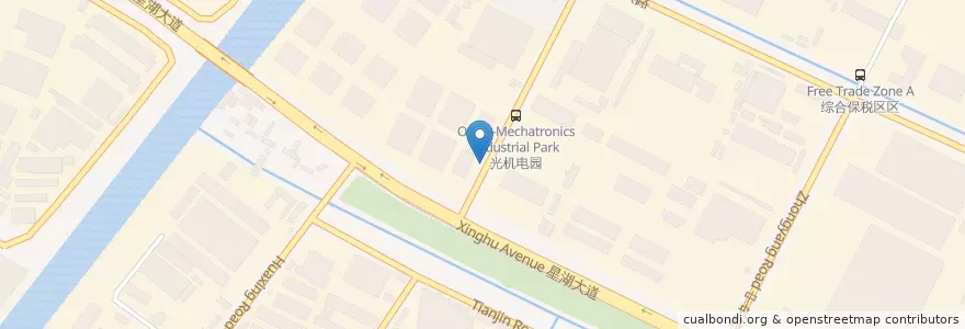 Mapa de ubicacion de 邻里中心 en 中国, 南通市, 崇川区, 中兴街道.