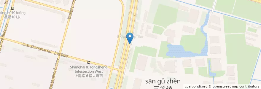 Mapa de ubicacion de 航运学院 en 中国, 南通市, 崇川区, 新开街道.