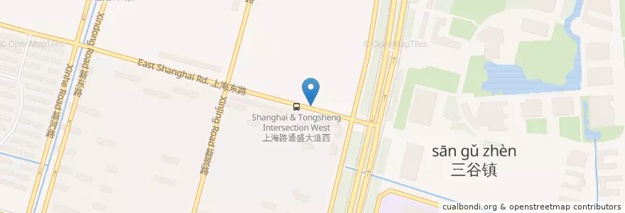 Mapa de ubicacion de 中港翡翠城公交站 en China, Nantong City, Chongchuan District, 新开街道.