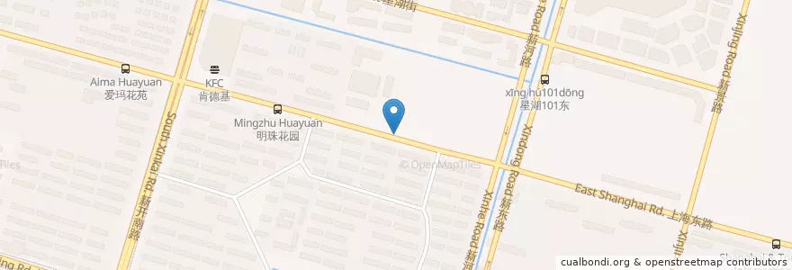 Mapa de ubicacion de 良春风湿病医院 en چین, 南通市, 崇川区, 新开街道.