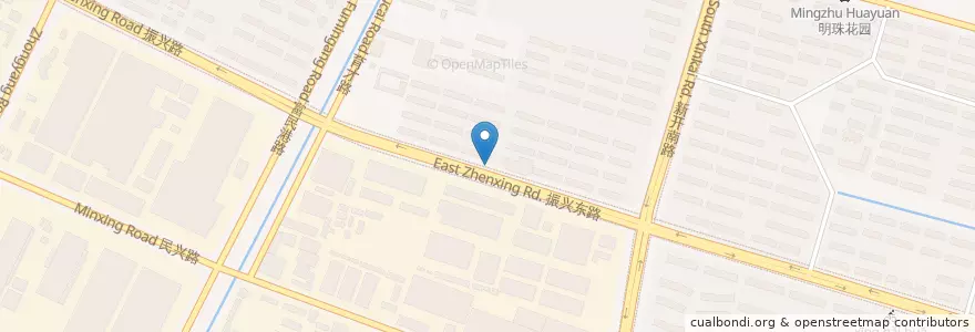Mapa de ubicacion de 富新社区 en 中国, 南通市, 崇川区, 中兴街道.