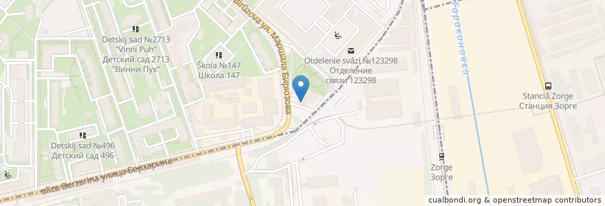 Mapa de ubicacion de ЕКА en Rusland, Centraal Federaal District, Moskou, Северо-Западный Административный Округ, Район Хорошёво-Мнёвники.