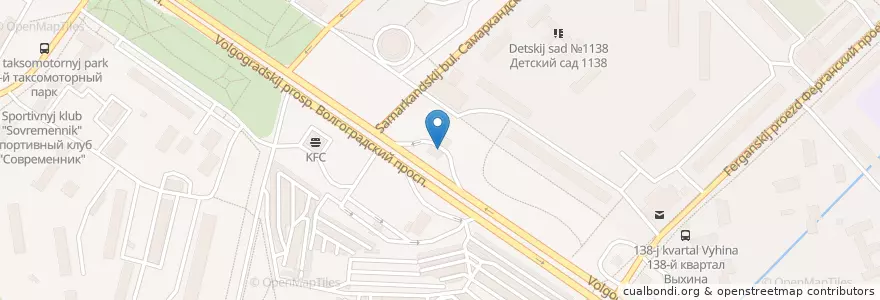 Mapa de ubicacion de ЕКА en Россия, Центральный Федеральный Округ, Москва, Юго-Восточный Административный Округ, Район Выхино-Жулебино.