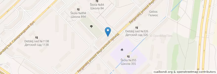 Mapa de ubicacion de Аптечный пункт en Rusland, Centraal Federaal District, Moskou, Юго-Восточный Административный Округ, Район Выхино-Жулебино.