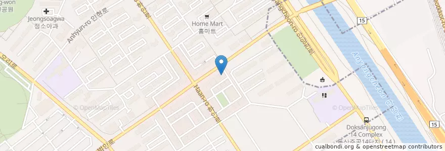 Mapa de ubicacion de 신한은행 en Coreia Do Sul, Gyeonggi, 광명시.