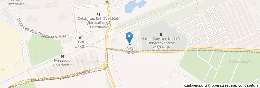 Mapa de ubicacion de НПС en Rusland, Centraal Federaal District, Oblast Moskou, Городской Округ Ивантеевка.