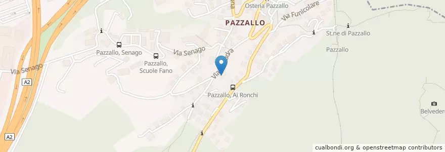 Mapa de ubicacion de Grotto San Salvatore en Schweiz/Suisse/Svizzera/Svizra, Ticino, Distretto Di Lugano, Lugano, Circolo Di Lugano Ovest.