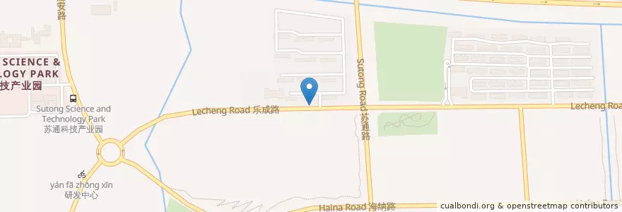 Mapa de ubicacion de 丽都桥语 en 中国, 南通市, 崇川区, 江海街道.
