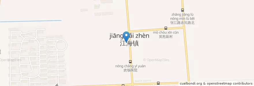 Mapa de ubicacion de 腾飞社区 en China, 南通市, 崇川区, 江海街道.
