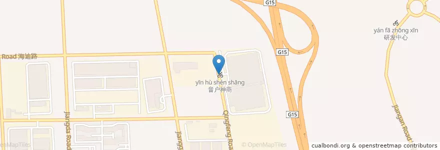 Mapa de ubicacion de 音户神商 en Çin, 南通市, 崇川区, 江海街道.