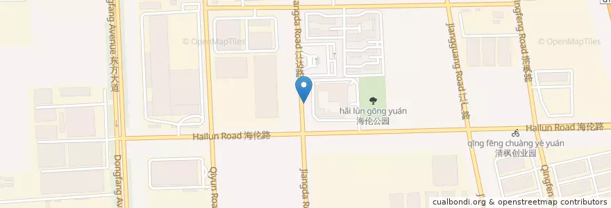 Mapa de ubicacion de 海伦广场 en 中国, 南通市, 崇川区, 江海街道.