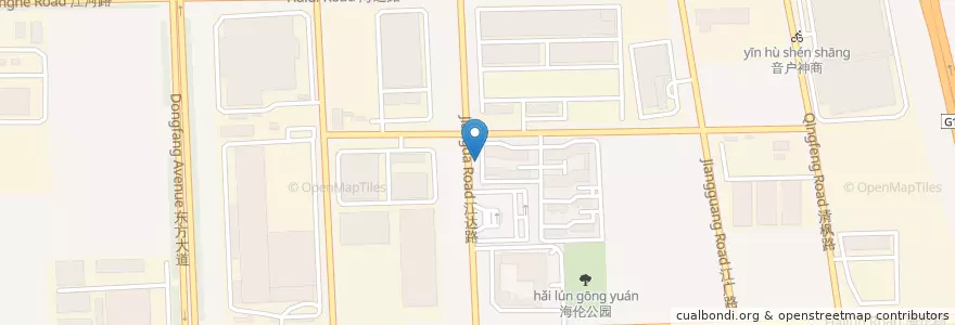 Mapa de ubicacion de 云萃公寓 en 중국, 南通市, 崇川区, 江海街道.