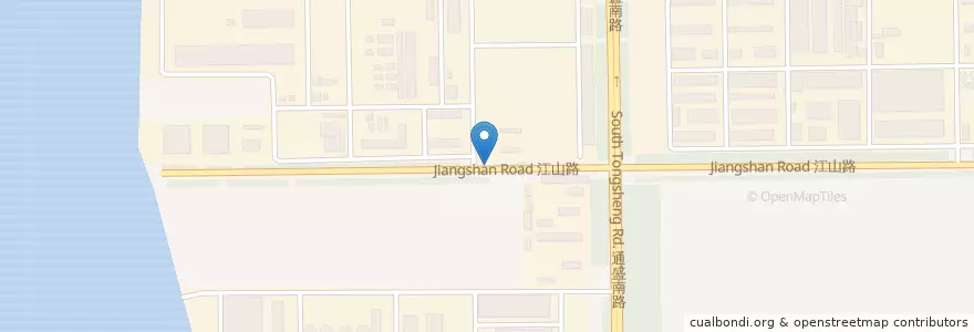 Mapa de ubicacion de 江山股份1号门 en Çin, 南通市, 崇川区, 江海街道.