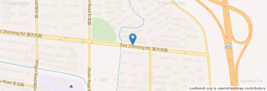 Mapa de ubicacion de 世家花园 en China, 南通市, 崇川区, 竹行街道.